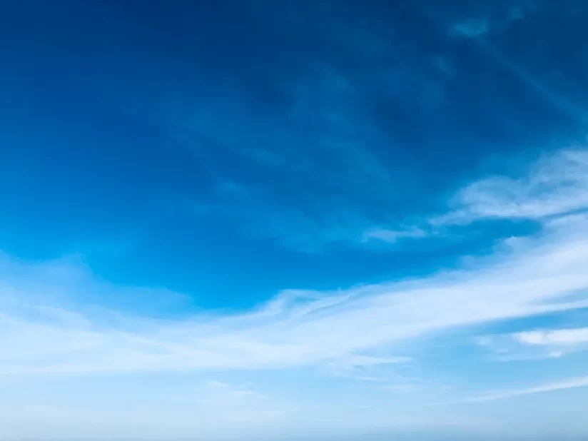 「コミュニケーション、自己表現、受容」を表す青色のイメージ画像